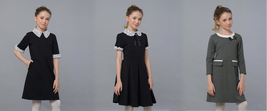 Большое поступление школьных платьев и блузок от 7одёжек