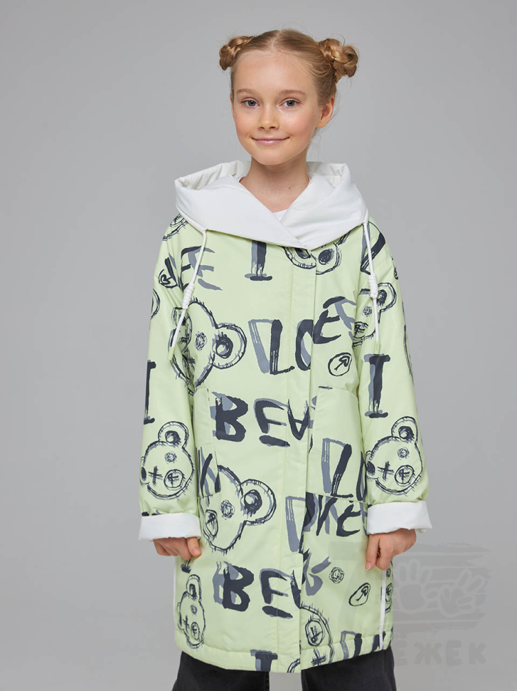 G761B Куртка для девочки демисезонная (двухсторонняя) G761B