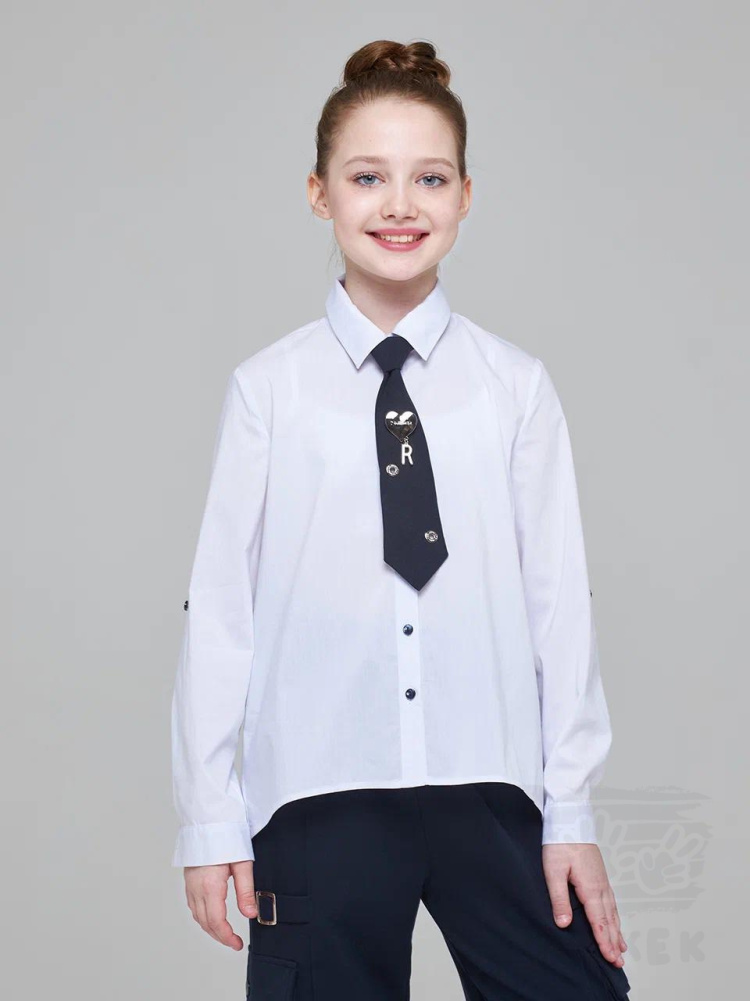 1216  Блузка для девочки длинный рукав 1216