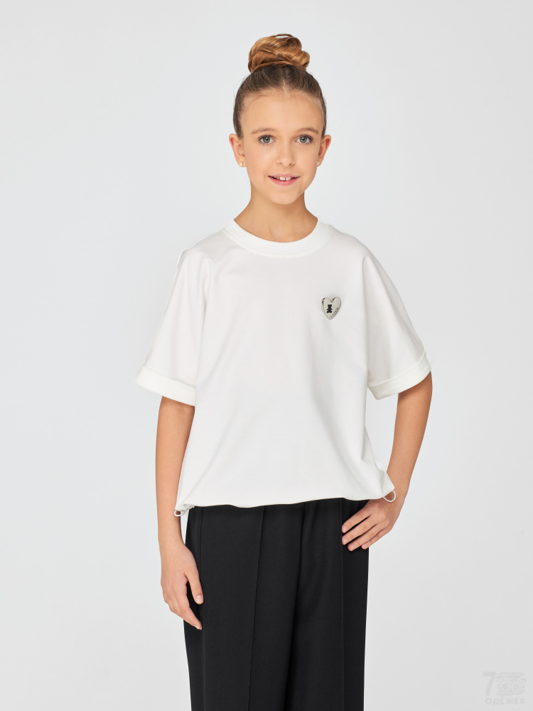 1552-1 Блузка для девочки короткий рукав 1552-1