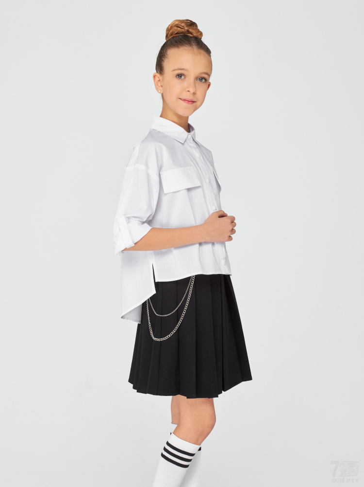 1290 Блузка для девочки длинный рукав 1290