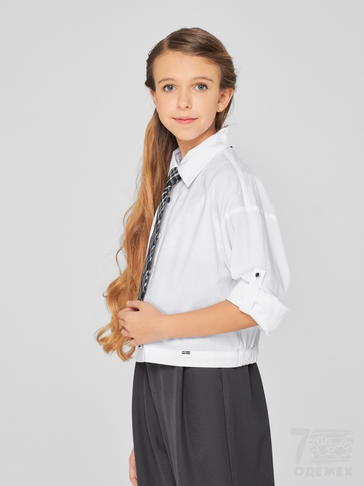 1296 Блузка для девочки длинный рукав 1296