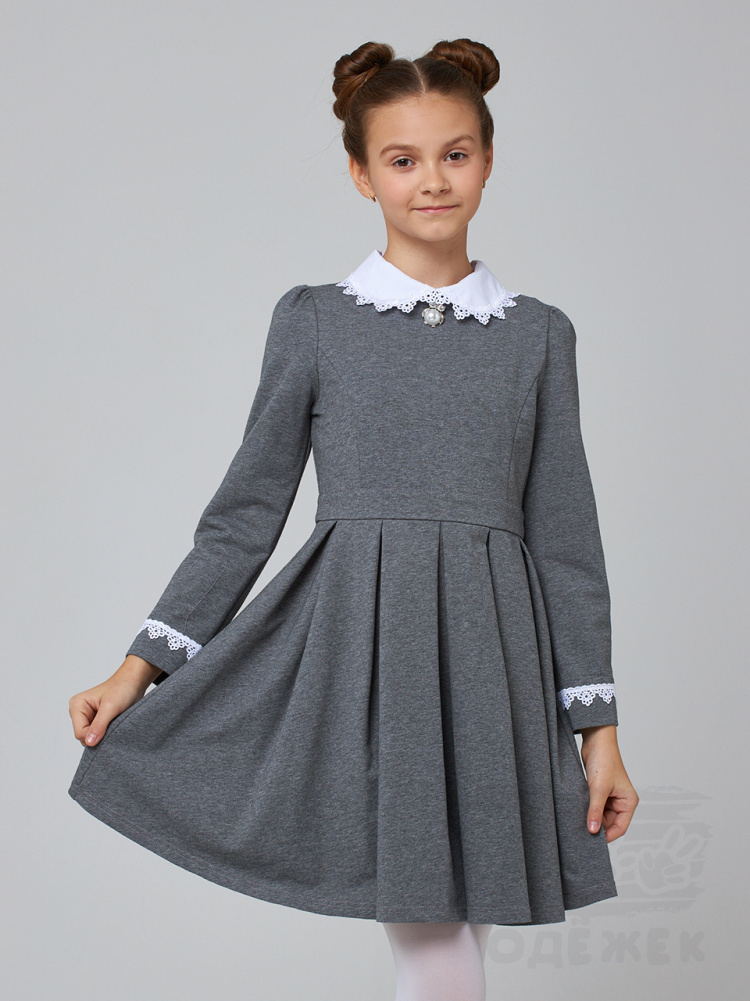 1132Q Платье школьное длинный рукав 1132Q