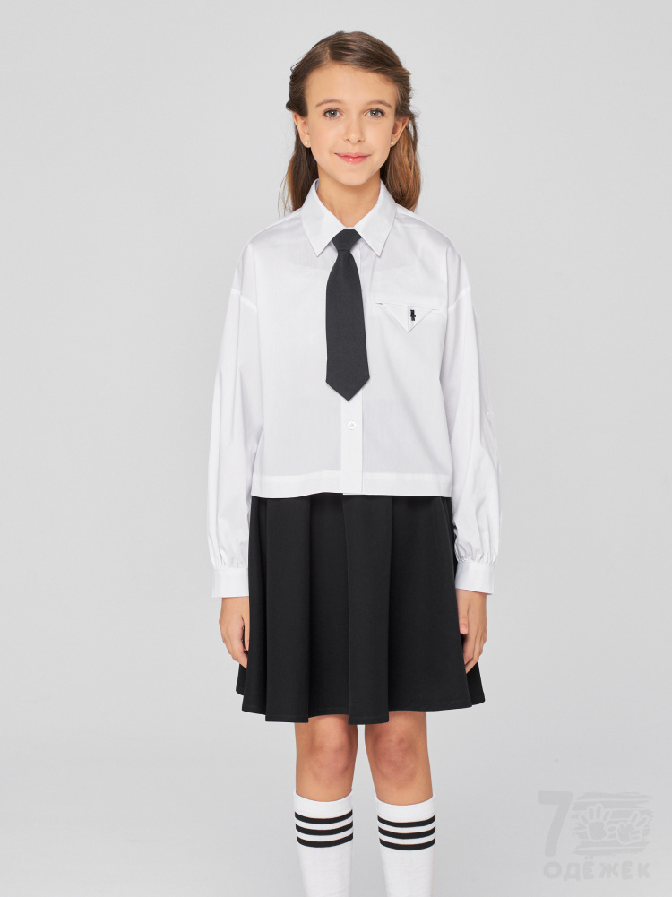 1243 Блузка для девочки длинный рукав 1243